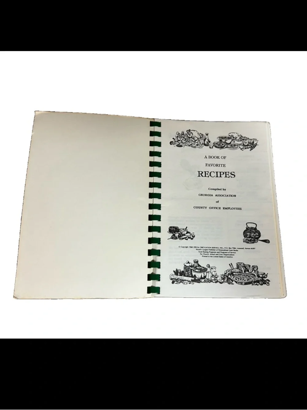Vintage Southern Community, Cookbooks Lot Oh 2 Spiral Bound Local Recipes